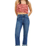 Risen Jeans - Tummy Control 4-Way Stretch High Rise Ankle Straight Jeans (28"-33.5" Inseam) - PSA21651-SaltTree