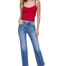 Risen Jeans - Tummy Control High Rise Crop Straight Jeans (27.5" Inseam) - PSC21045-SaltTree