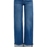 Risen Jeans - Tummy Control High Rise Cuffed Wide Jeans (31" Cuffed Inseam) - PW21046-SaltTree