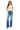 Risen Jeans - Tummy Control High Rise Flare Jeans (33" Extra Long Inseam) - PF21348-SaltTree