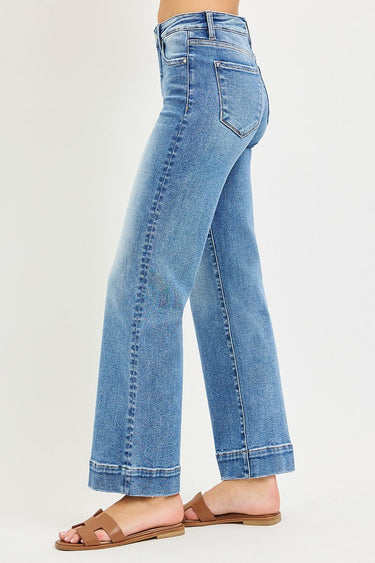 Risen Jeans - Tummy Control High-Rise Straight Jeans (29" Inseam) - PSA21347-SaltTree