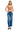 Risen Jeans - Tummy Control Mid Rise Wide Cuffed Jeans in Vintage Indigo (31" Cuffed Inseam) - PW21181-SaltTree