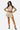 Love Poem scuba belted pleated mini skirt skort in white on a model