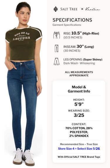 Kancan - Misa High-Rise Super Skinny Jeans (30" Inseam) - KC11253