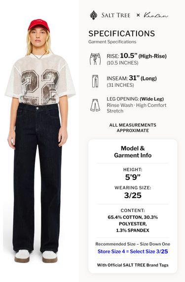 Kancan - Norie High-Rise Wide-Leg Jeans (31" Inseam) - KC20089
