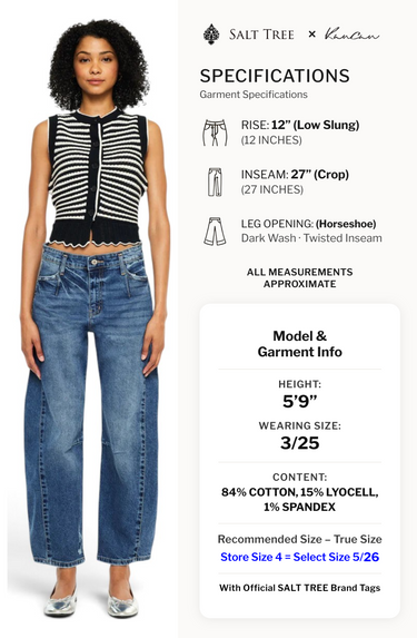 Kancan - Yolanda Low Slung Horseshoe Jeans (27" Inseam) - KC2592D