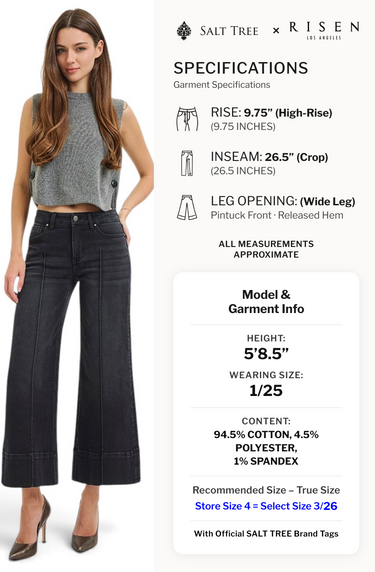 Risen Jeans - Tummy Control Pintuck Jeans (26.5" Inseam) - PWC21271