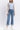 Vervet Denim - High Rise Tab Waistband Cuffed Slim Wide Jeans (32" Inseam)- T6700 - Final Sale-SaltTree