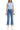 Vervet Denim - High Rise Tab Waistband Cuffed Slim Wide Jeans (32" Inseam)- T6700 - Final Sale-SaltTree