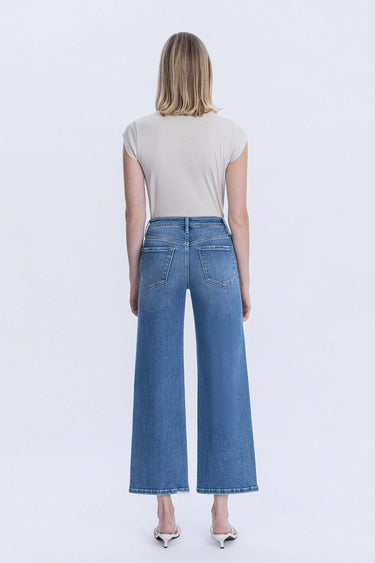 Vervet - High-Rise Ankle Wide Leg Jeans in Blue Soul (28" Inseam) - LV2061-SaltTree