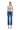 Vervet - High Rise Dark Wash Cuffed Straight Jeans (28" Inseam) - T6666-SaltTree