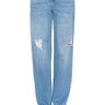 Wax Jean - 90s Vintage High Rise Ripped Straight Jeans (30" Inseam) - 90381-SaltTree