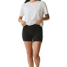 Zenana - Brushed Microfiber Wide Waistband Biker Short - MP-9064Y-SaltTree