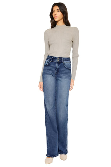 Kancan - Onyx Ultra High-Rise Holly Flare Jeans (34" Extra Long Inseam) - KC20020 - Final Sale-SaltTree
