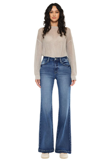 Kancan - Avonlea High-Rise Wide Flare Jeans (32" Inseam) - KC20024 - Final Sale-SaltTree