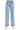 SaltTree American Bazi light blue wide leg jeans featuring scattered star-shaped rhinestone embellishments