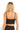 Back view of SaltTree ANWND black floral lace bralette with adjustable straps and hook-and-eye closure on a model