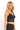 SaltTree ANWND black floral lace bralette top with V-neckline, adjustable straps, and a scalloped hem on a model.