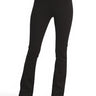 SaltTree ANWND black high-waisted ponte flare pants with a fitted silhouette and stretch knit fabric