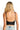 SaltTree ANWND black ribbed seamless crop top back view with adjustable straps and hook-and-eye closure