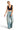 SaltTree ANWND black ribbed sleeveless crop top with deep V-neck worn by a model with light wash wide-leg jeans