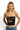 SaltTree ANWND black strapless tube top featuring a Dolce Vita Italian Market graphic and strawberry illustration
