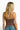 SaltTree ANWND brown ribbed bodysuit with adjustable spaghetti straps worn by a blonde model from the back view
