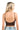 SaltTree ANWND brown seamless cami top with a low scoop back and thin adjustable straps worn by a blonde model