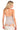 SaltTree ANWND ivory ribbed halter neck bodysuit with racerback design worn by a blonde model from the back view