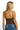 SaltTree ANWND mocha brown sculpting bodysuit with thin adjustable straps worn by a model from the back view