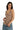 SaltTree model wearing an ANWND mocha sculpting plunge neck bodysuit with wide straps and high-stretch fabric.