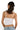 SaltTree ANWND cropped ribbed camisole with adjustable spaghetti straps, back view on a model