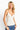 SaltTree ANWND white camisole top with sweetheart neckline, adjustable straps, and built-in molded bra cups on a model
