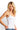 SaltTree ANWND white double-layered ribbed cami top with square neckline and thin straps worn by a blonde model
