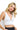SaltTree ANWND white ribbed seamless crop top with a deep V-neck and wide straps worn by a blonde model