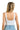 SaltTree ANWND white sleeveless bodysuit with a low scoop back and wide straps worn by a blonde model