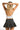 SaltTree ANWND white seamless cami top with a low back, worn by a blonde model with a black denim ruffled mini skirt.