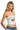 SaltTree ANWND white strapless tube top with Dolce Vita Italian Market graphic and strawberry print on a model
