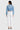SaltTree Enjean cropped denim jacket in light wash with destructed back detail worn by a model from behind