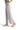 SaltTree high-rise wide-leg crop pants in light grey soft stretch twill with a raw hem, worn by a model.