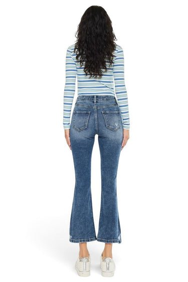 Kancan - Miley High-Rise Cropped Flare Jeans (26" Inseam) - KC20057D