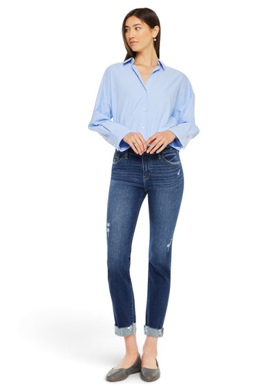 Kancan - Emely Mid-Rise Slim Straight Leg Jeans (27" Inseam) - KC20062D