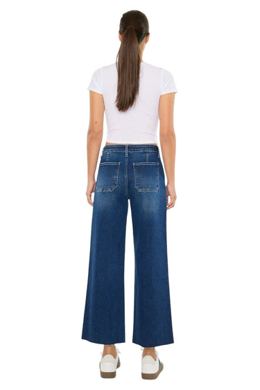 Kancan - Tory Essentials High Rise Crop Wide Leg Jeans (26.5" Inseam) - KC20108D