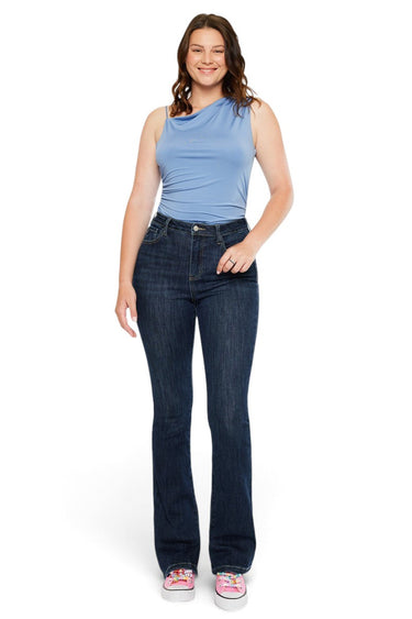 Kancan - Janice High-Rise Wide-Leg Curvy Jeans (33" Inseam) - KC20097D-CV