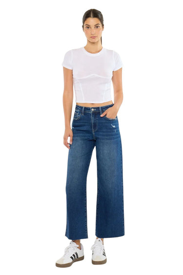 Kancan - Tory Essentials High Rise Crop Wide Leg Jeans (26.5" Inseam) - KC20108D