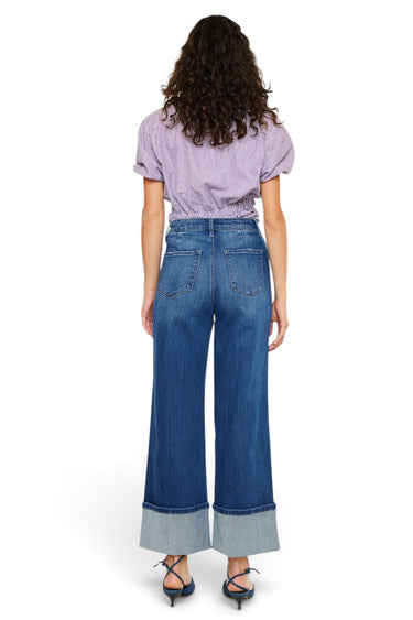 Kancan - Delia High-Rise Crop Wide-Leg Jeans (27" Cuffed Inseam) - KC20091D