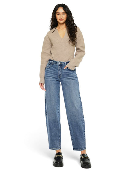 Kancan - Grace High-Rise Slim Barrel Jeans (29" Inseam) - KC20084M