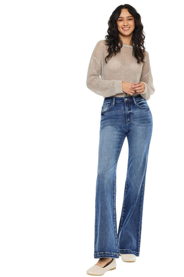 Kancan - Avonlea High-Rise Wide Flare Jeans (32" Inseam) - KC20024