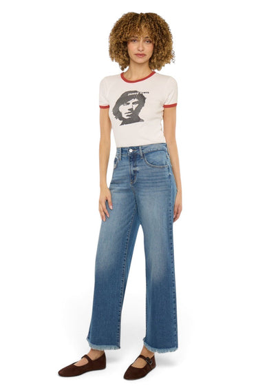 Kancan - High Rise Crop Wide Jeans (27" Inseam) - KC20105M