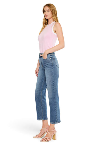 Kancan - Jordana High Rise True Straight Jeans  (27" Inseam) - KC20022D